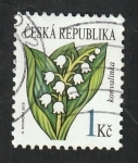 Sellos de Europa - Rep�blica Checa -  886 - Flor muguet, Convallaria majalis