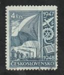 Stamps Czechoslovakia -  442 - Serie Esfuerzo de Reconstrucción