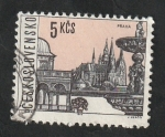 Stamps Czechoslovakia -  1447 - Vista de Praga