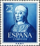Sellos de Europa - Espa�a -  ESPAÑA 1951 1093 Sello Nuevo Centenario Isabel la Catolica Yv 812