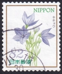 Stamps Japan -  Platycodon grandiflorus