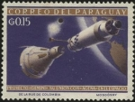 Stamps Paraguay -  Proyecto 'GEMINI' su unión con 'AGENA' en el espacio.
