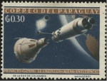 Stamps Paraguay -  Proyecto 'GEMINI' su unión con 'AGENA' en el espacio.