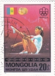 Sellos de Asia - Mongolia -  OLIMPIADA MONTREAL'76 -Nadia Comaneci