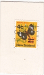 Stamps New Zealand -  Mariposa