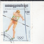 Stamps Cambodia -  OLIMPIADA LOS ANGELES'84