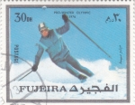 Stamps United Arab Emirates -  ESQUI ALPINO
