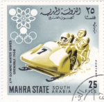 Stamps Yemen -  OLIMPIADA INVIERNO GRENOBLE'68
