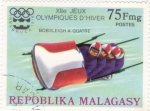 Stamps Madagascar -  OLIMPIADA INVIERNO INNSBRUCK'76