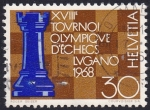 Stamps Switzerland -  Torneo olímpico de ajedrez