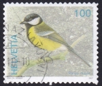 Stamps Switzerland -  Parus Major