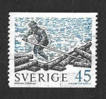 Sellos de Europa - Suecia -  745 - Ganchero