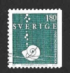 Stamps Sweden -  1468 - Caracol Planorbis