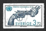 Stamps : Europe : Sweden :  2132 - L Aniversario de la ONU