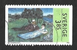 Stamps Sweden -  2178 - Escena de Verano