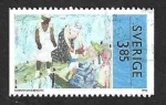 Stamps : Europe : Sweden :  2180 - Escena de Verano