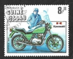 Sellos del Mundo : Africa : Guinea_Bissau : 628 - Centenario de la Motocicleta