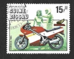 Sellos del Mundo : Africa : Guinea_Bissau : 629 - Centenario de la Motocicleta