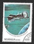 Stamps Nicaragua -  1345 - XV Aniversario del Vuelo Soyuz 