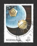 Stamps Nicaragua -  1348 - XV Aniversario del Vuelo Soyuz 