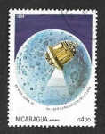 Sellos de America - Nicaragua -  1349 - XV Aniversario del Vuelo Soyuz 
