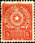 Sellos de America - Paraguay -  Escudo de Paraguay. U.P.U.