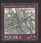 Stamps Poland -  2551 - Mapa de Varsovia