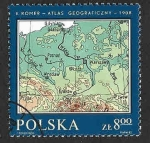 Stamps Poland -  2552 - Mapa de Polonia