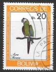 Stamps Bolivia -  aves