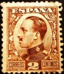 Stamps : Europe : Spain :  Alfonso XIII. Tipo Vaquer de perfil