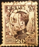 Stamps Spain -  Alfonso XIII. Tipo Vaquer de perfil