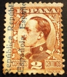 Sellos de Europa - Espa�a -  Alfonso XIII   Sobrecargados “República Española”