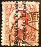 Stamps Spain -  Alfonso XIII   Sobrecargados “República Española”