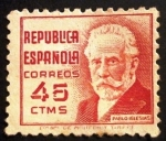 Stamps Spain -  Cifras y Personajes  Pablo Iglesias 