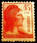 Stamps Spain -  Alegoría de la República 
