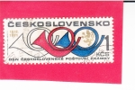 Sellos de Europa - Checoslovaquia -  cornetas de correos