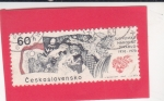 Stamps Czechoslovakia -  Teatro Nacional Eslovaco