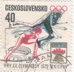 Stamps Czechoslovakia -  OLIMPIADA MUNICH'72