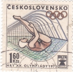 Stamps Czechoslovakia -  OLIMPIADA DE MUNICH'72