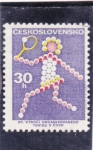 Stamps Czechoslovakia -  Logo tenis