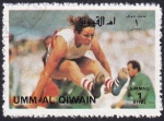 Stamps United Arab Emirates -  Salto de longitud, mujeres