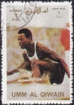 Stamps United Arab Emirates -  Salto de longitud, hombres