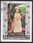 Stamps Yemen -  La hija del artista (Copley)