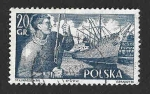 Stamps Poland -  721 - Barcos