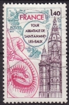 Stamps : Europe : France :  Torre de la Abadía de Saint-Amand -Les -Eaux