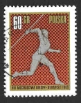 Stamps Poland -  1416 - Campeonato de Europa de Atletismo