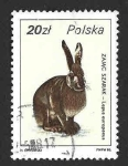 Stamps Poland -  2723 - Liebre Común