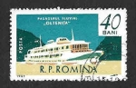 Stamps Romania -  1417 - Barco