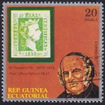 Stamps Equatorial Guinea -  Sir Rowland Hill
