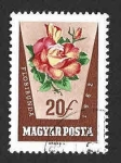 Stamps Hungary -  1465 - Rosa Floribunda